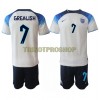 Original Trikotsatz England Jack Grealish 7 Heimtrikot WM 2022 Für Kinder